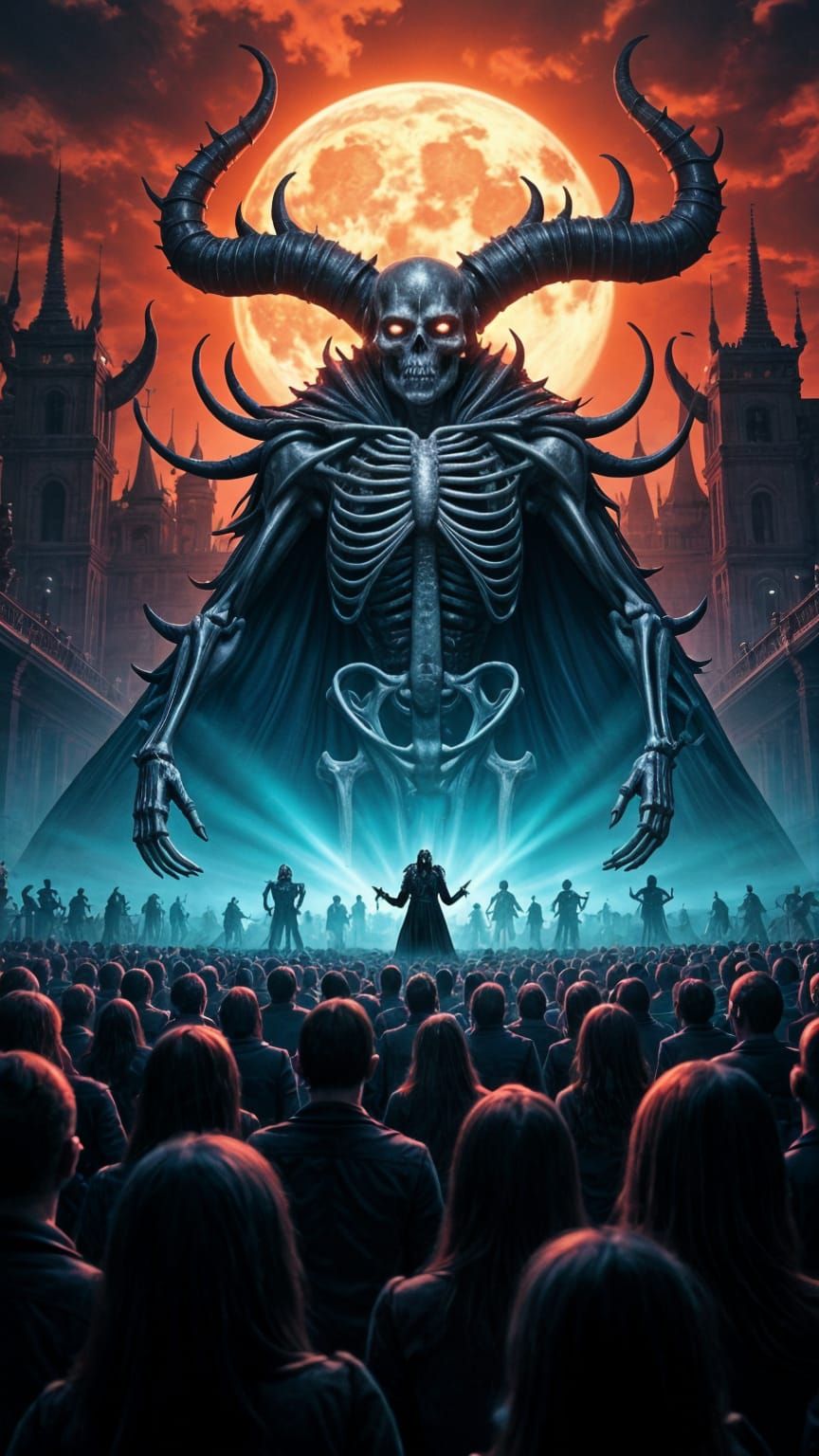 Heavy Metal Skeleton Band on Demonic Stage