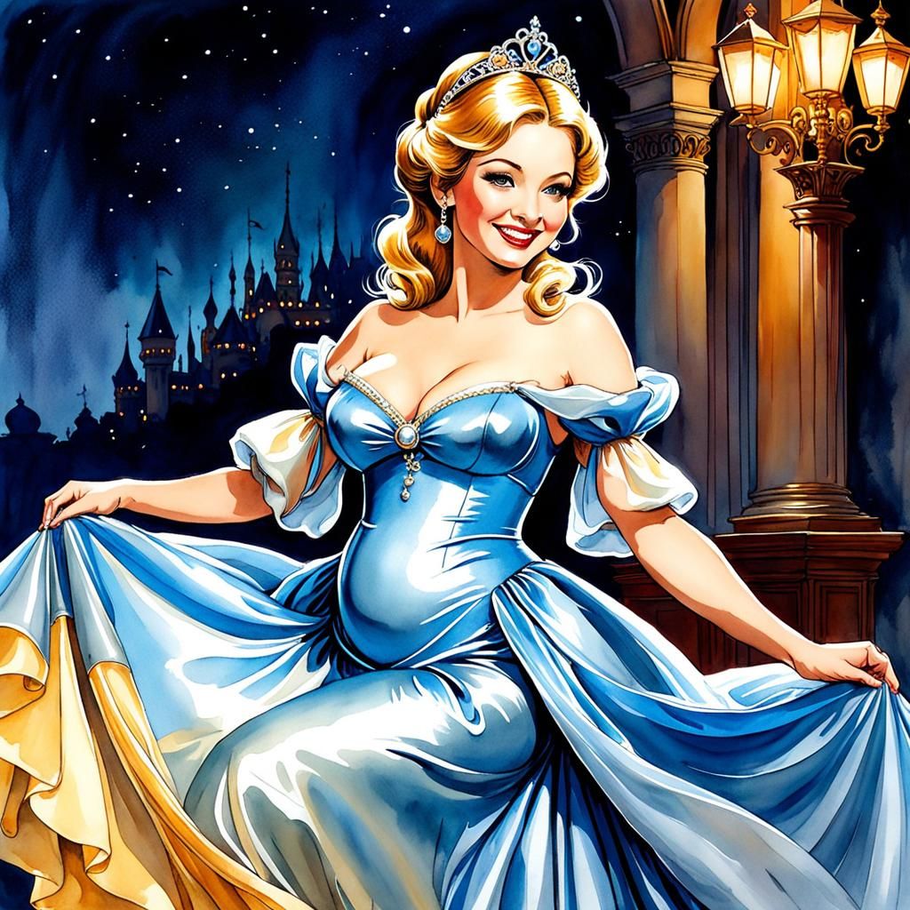 Cute pregnant Cinderella
