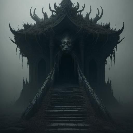 Eldritch Goddess Nyarlathotep in Dark Fantasy Horror Art