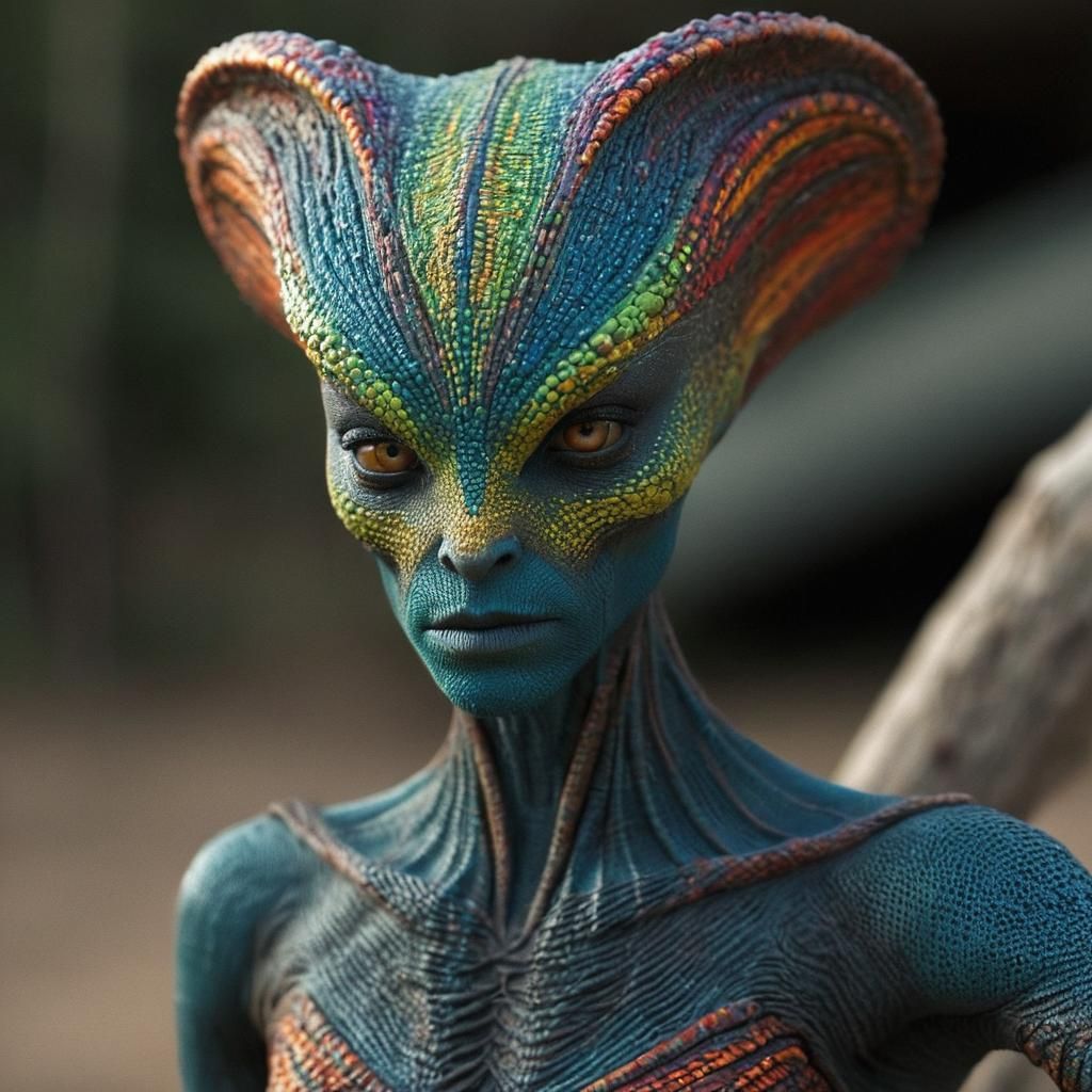 Extravagant Alien Party: Photo-realistic Bizarre Art