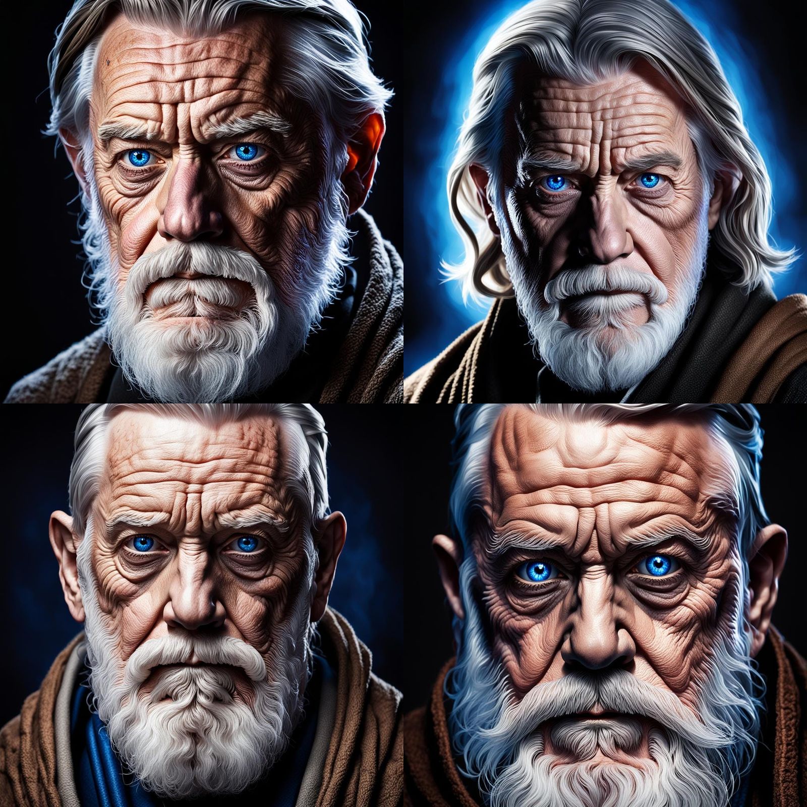 Epic Portrait of an Old Jedi Knight