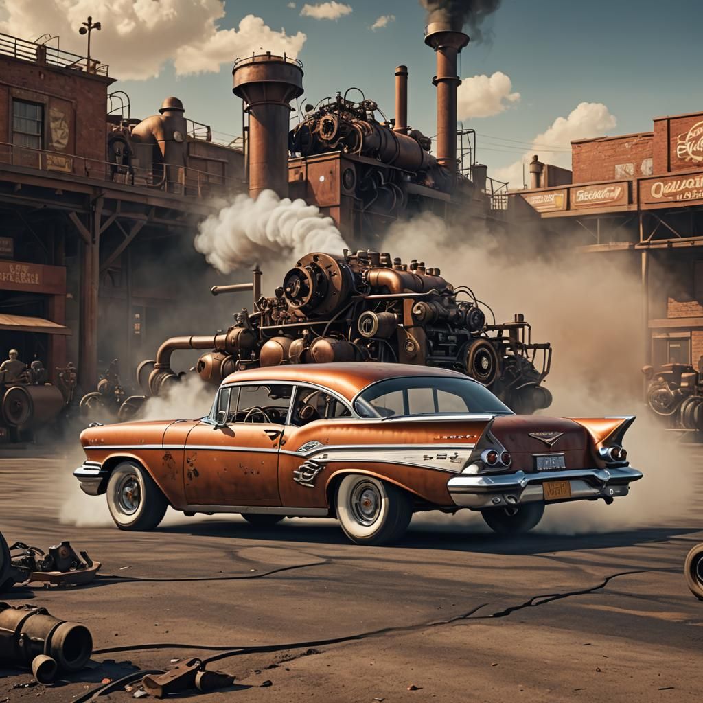 1957 Chevy Impala Hot Rod Concept Art