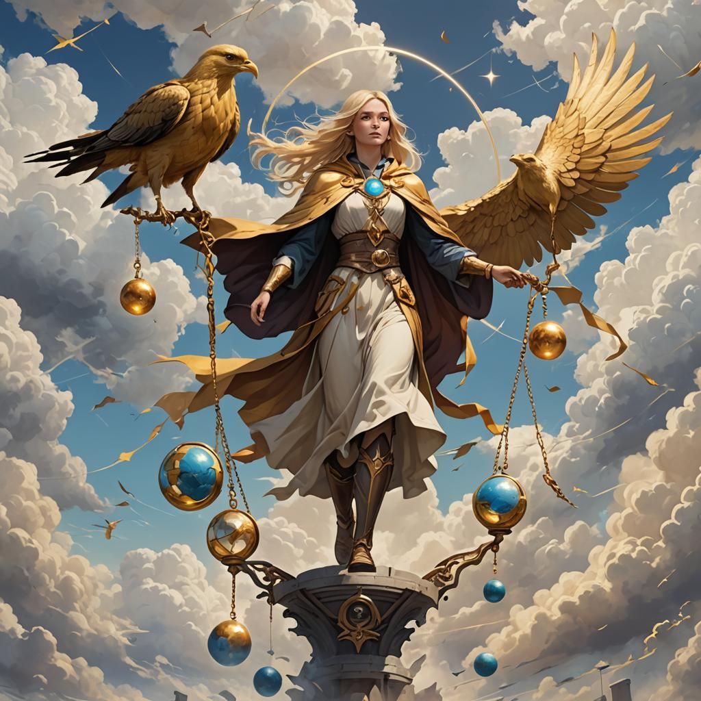 Balancing Scales: Bird, Mage, and Cosmic Pendulum