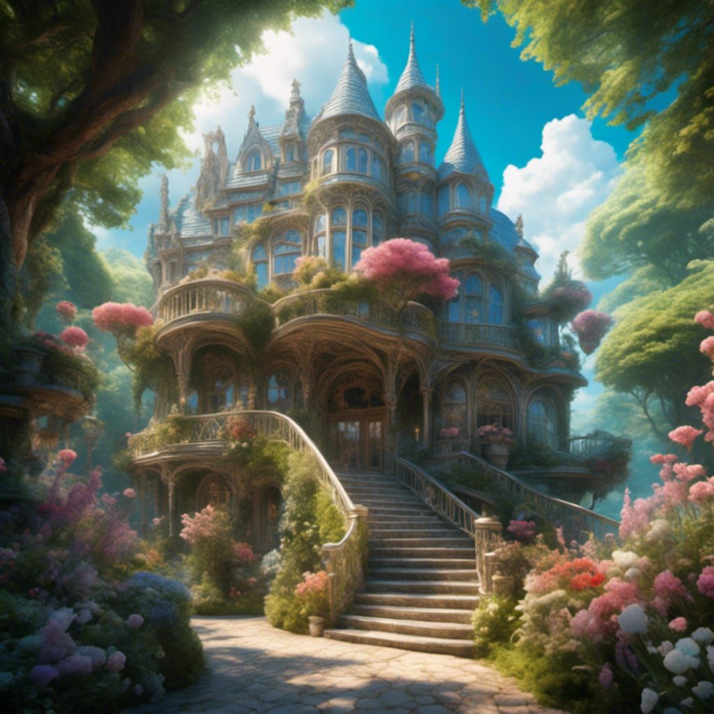 Luminescent Crystal Dragon Portrait in Anime Style