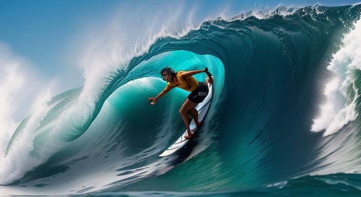 Garrett McNamara, barrel surfing ride, Hawaii
