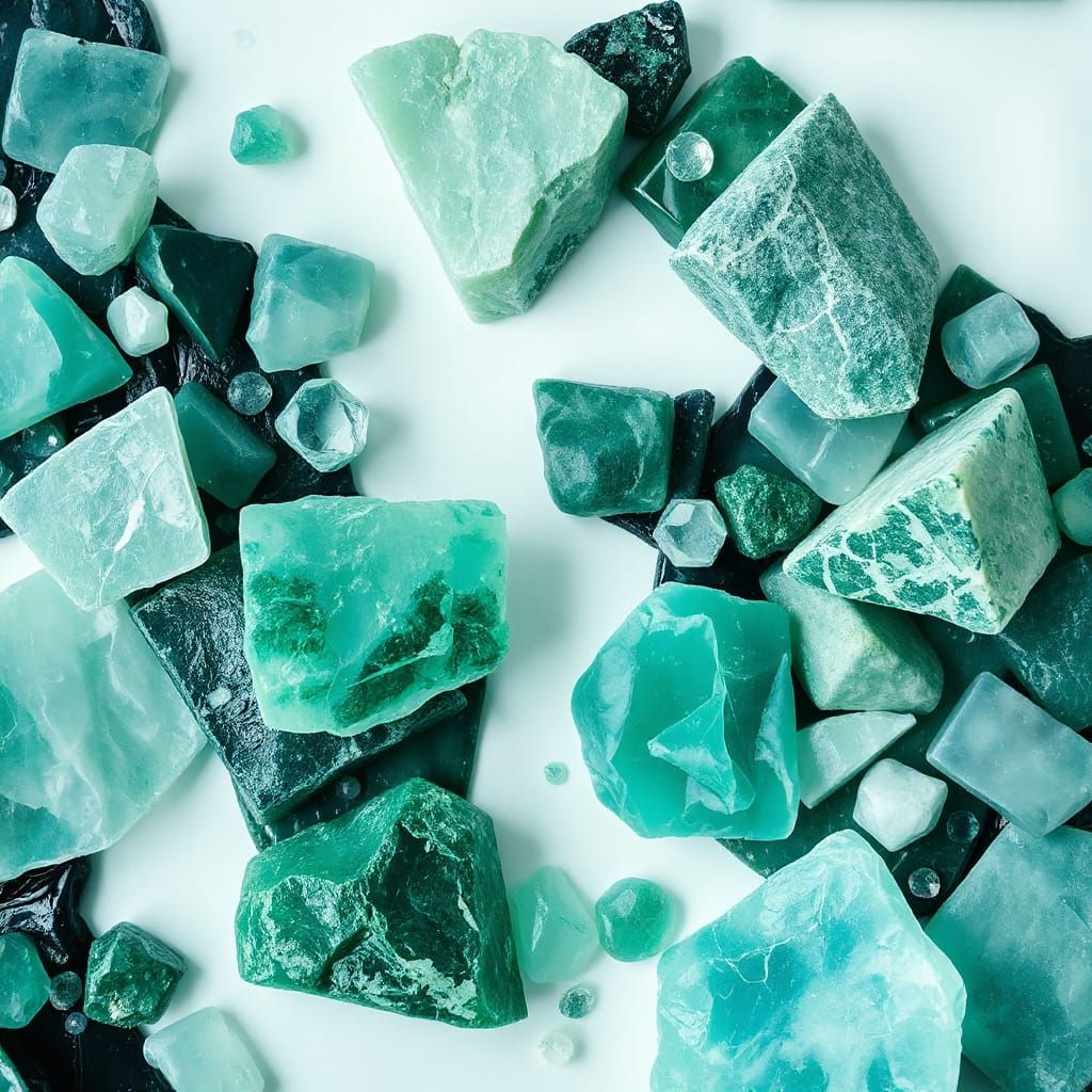 Mystical Emerald Abstract Surrealism