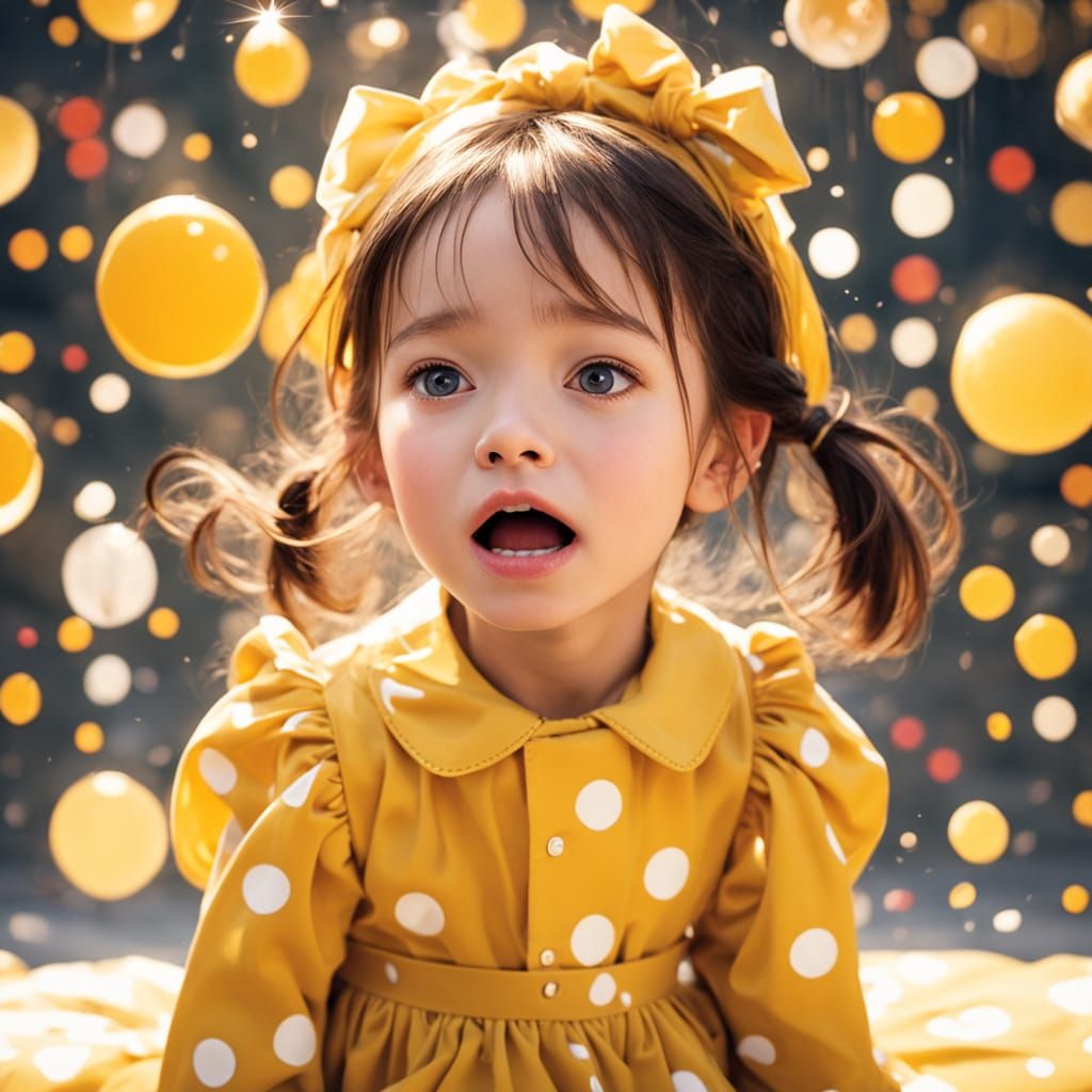Expressive Portrait of a Child in Rothko Style
