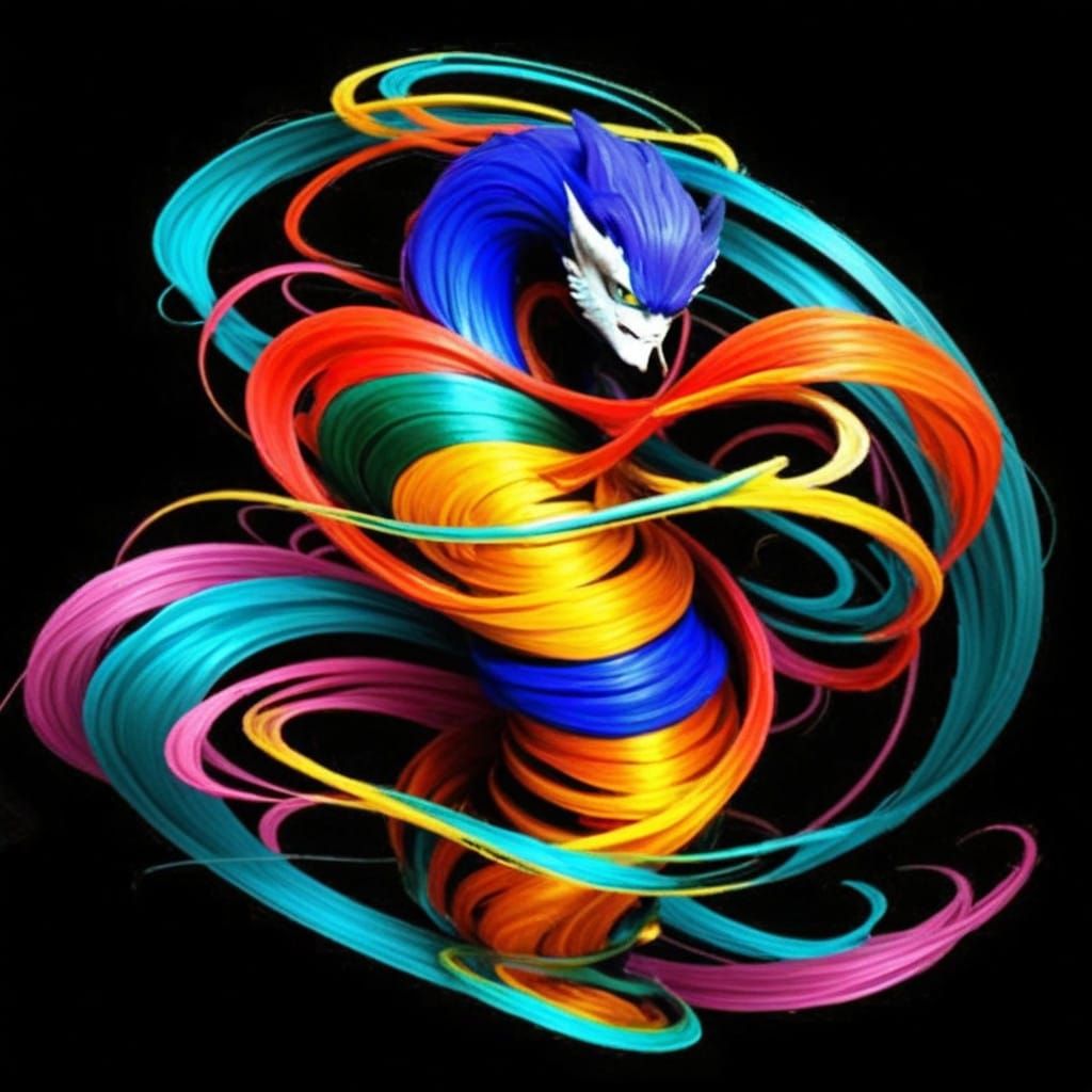 Ethereal Fantastical Landscape in Vibrant Colors