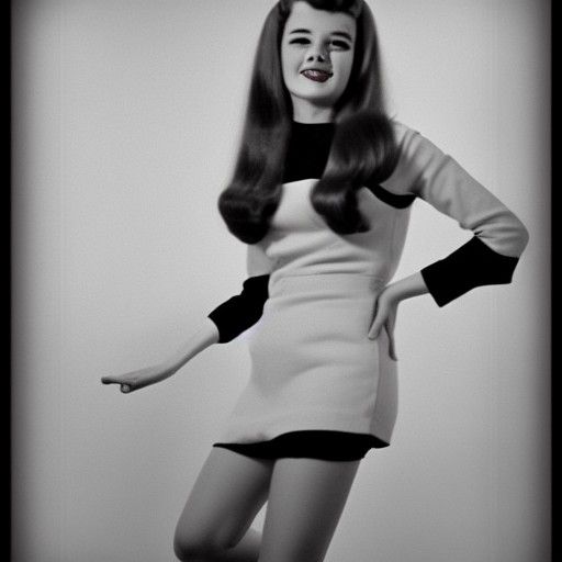 1960s Film Style Portrait of a Girl