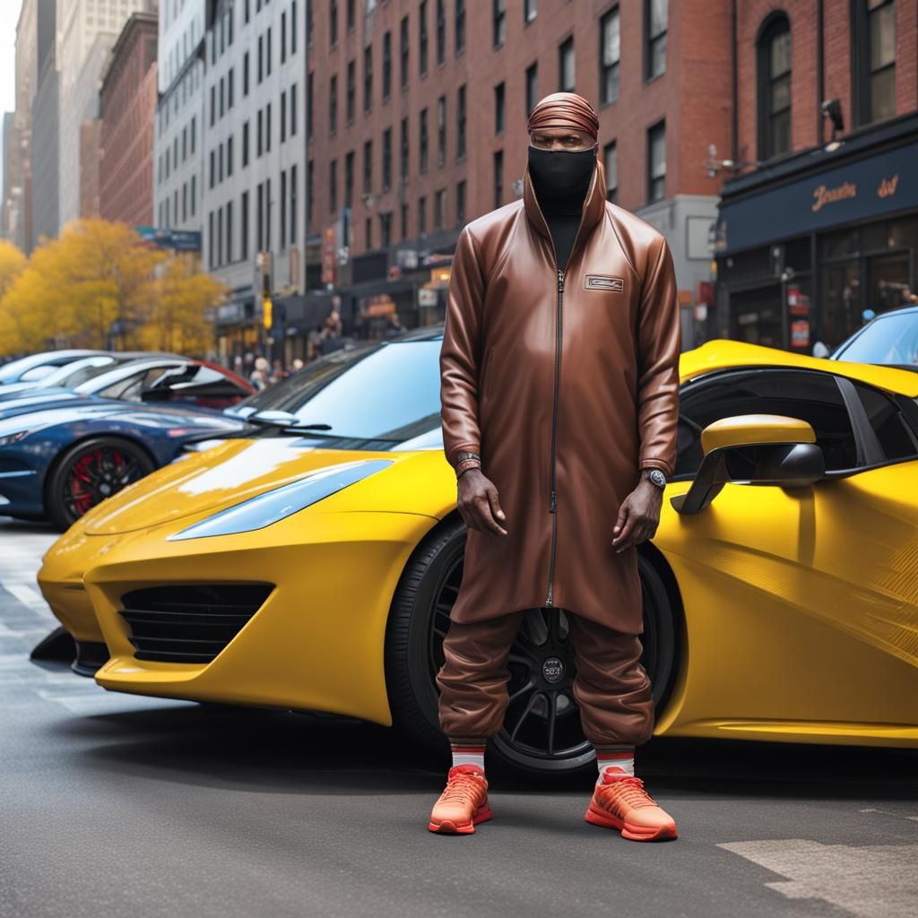 Giant Beaver with Durag in New York, 8K 3D