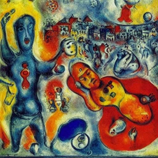 Amoeba's Sunny Day: Expressionist Summer Scene