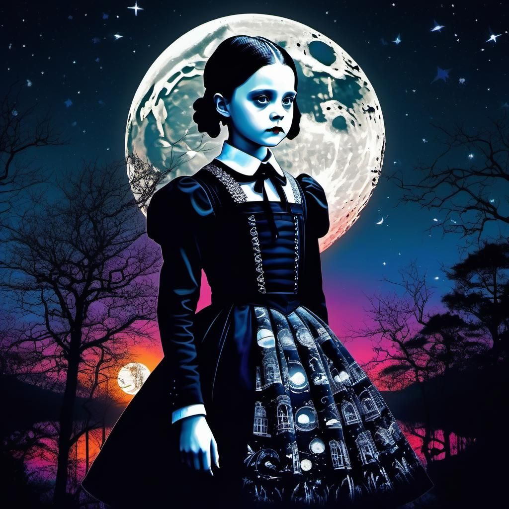 Gothic art style, Wednesday Addams
