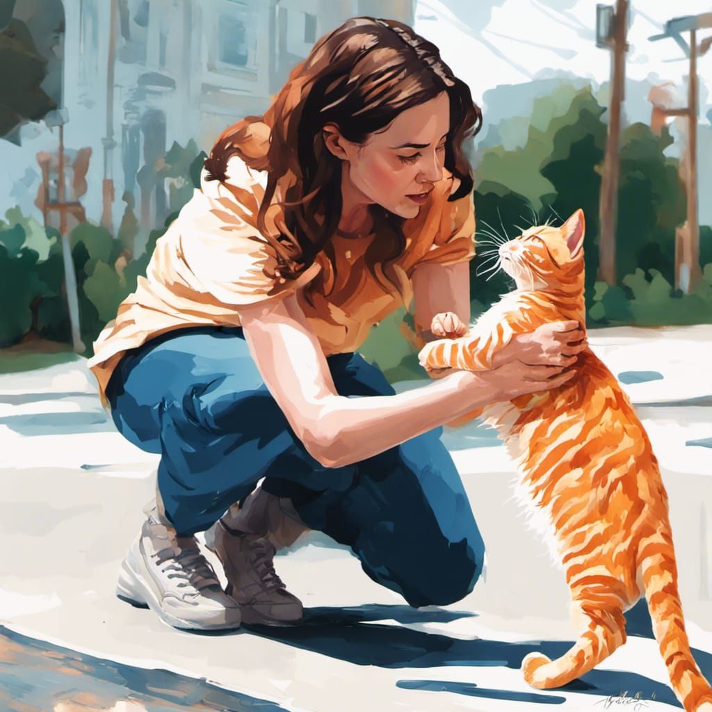 Adopting a stray street cat