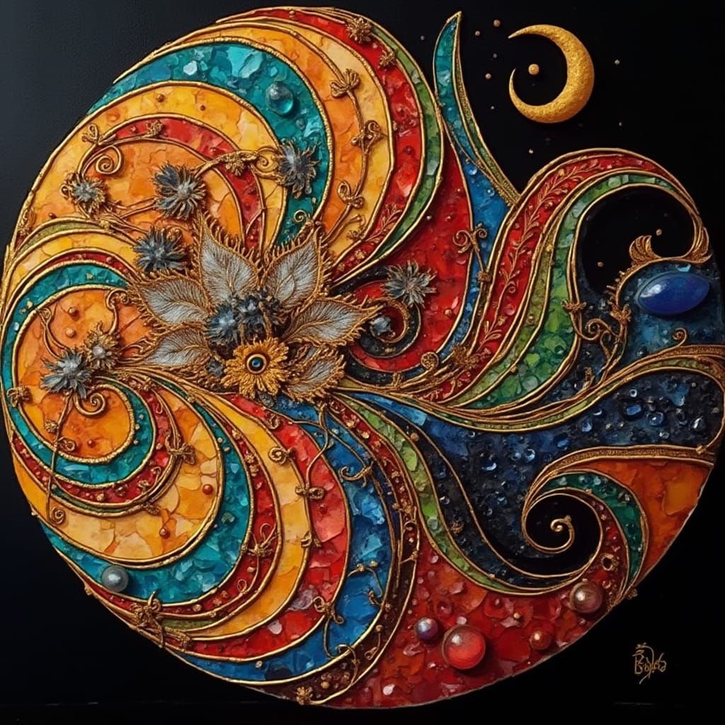 Expressive Sculpture of Reflected Glory in Art Deco Style