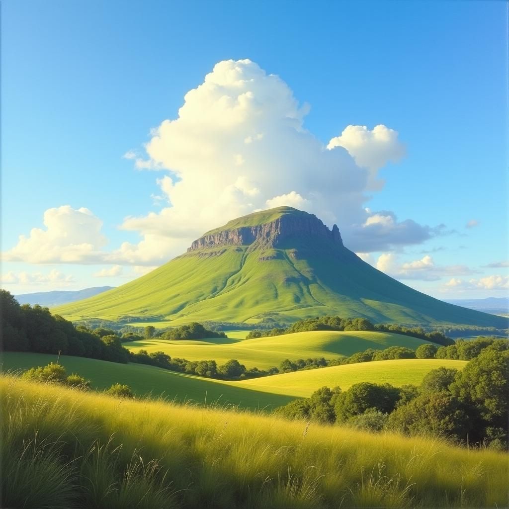 Scenic New Zealand Landscape Painting