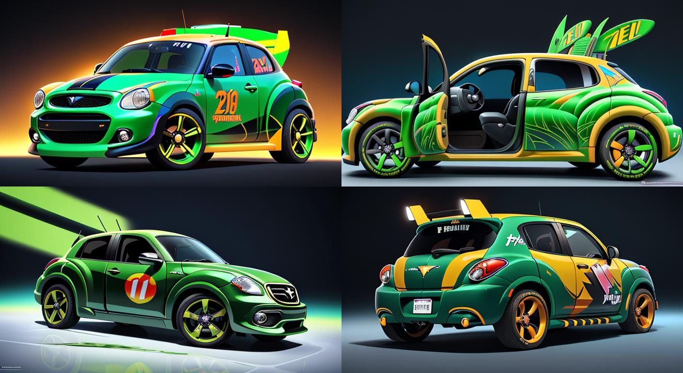 Mountain Dew PT Cruiser with Racing Livery