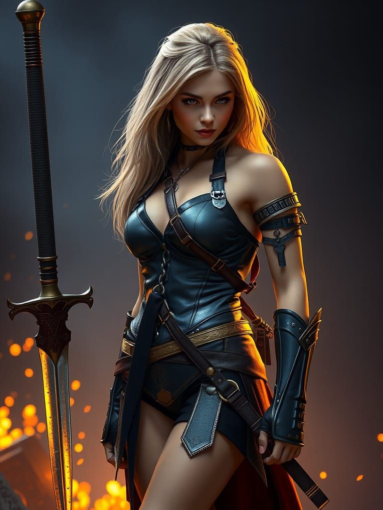 Kaley Cuoco in Dark Fantasy Armor, a Masterpiece of Concept ...