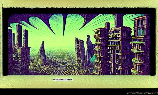 Farm Country Skyscraper in Art Nouveau Style