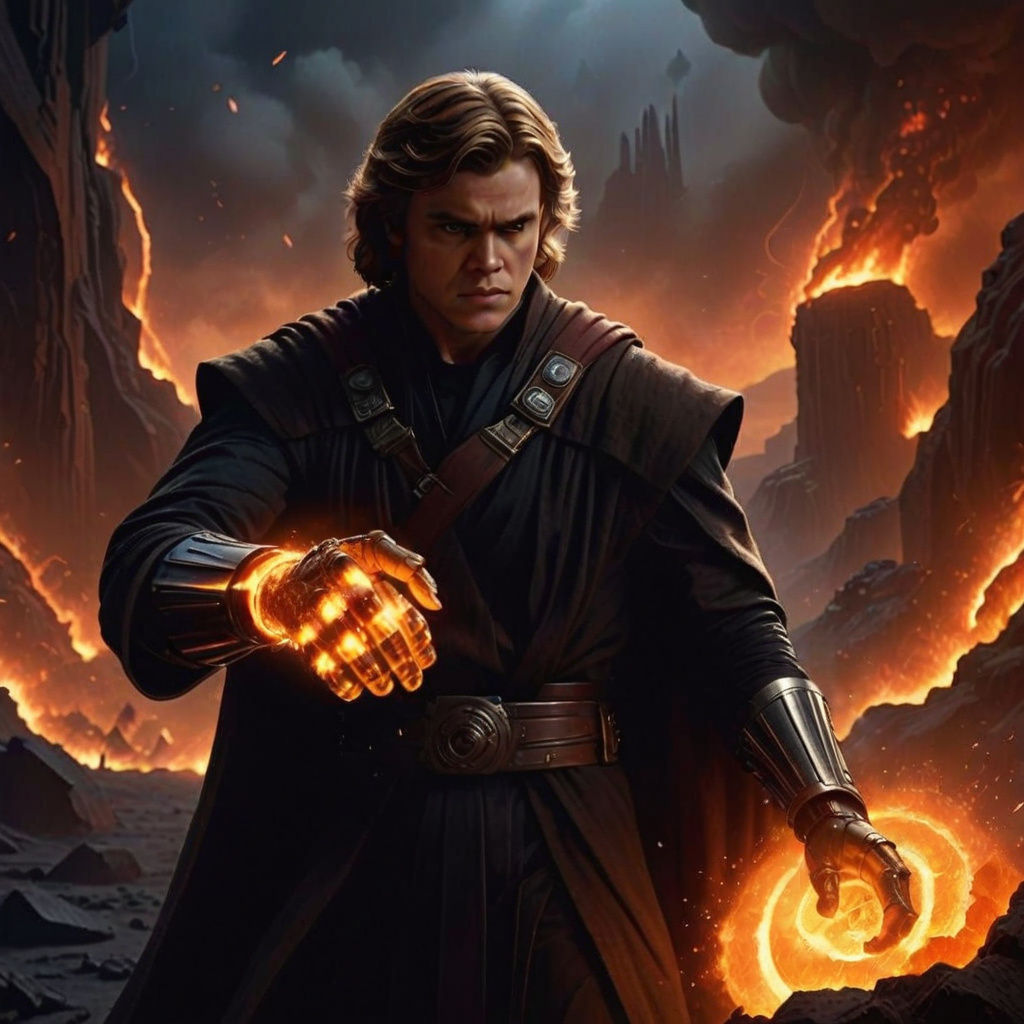Anakin Skywalker in Cinematic Digital Matte Painting on Must...