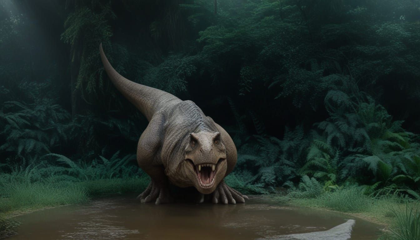 Scientifically Accurate T-Rex in Natural Habitat