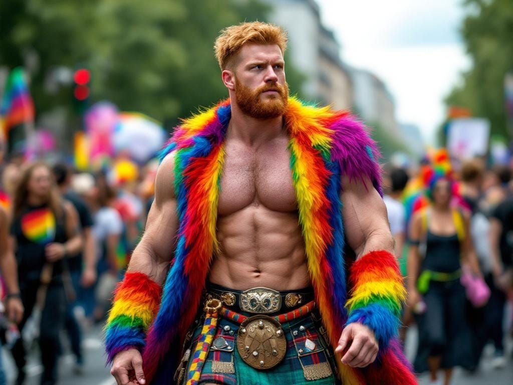 Ginger Man Leads Gay Pride Parade