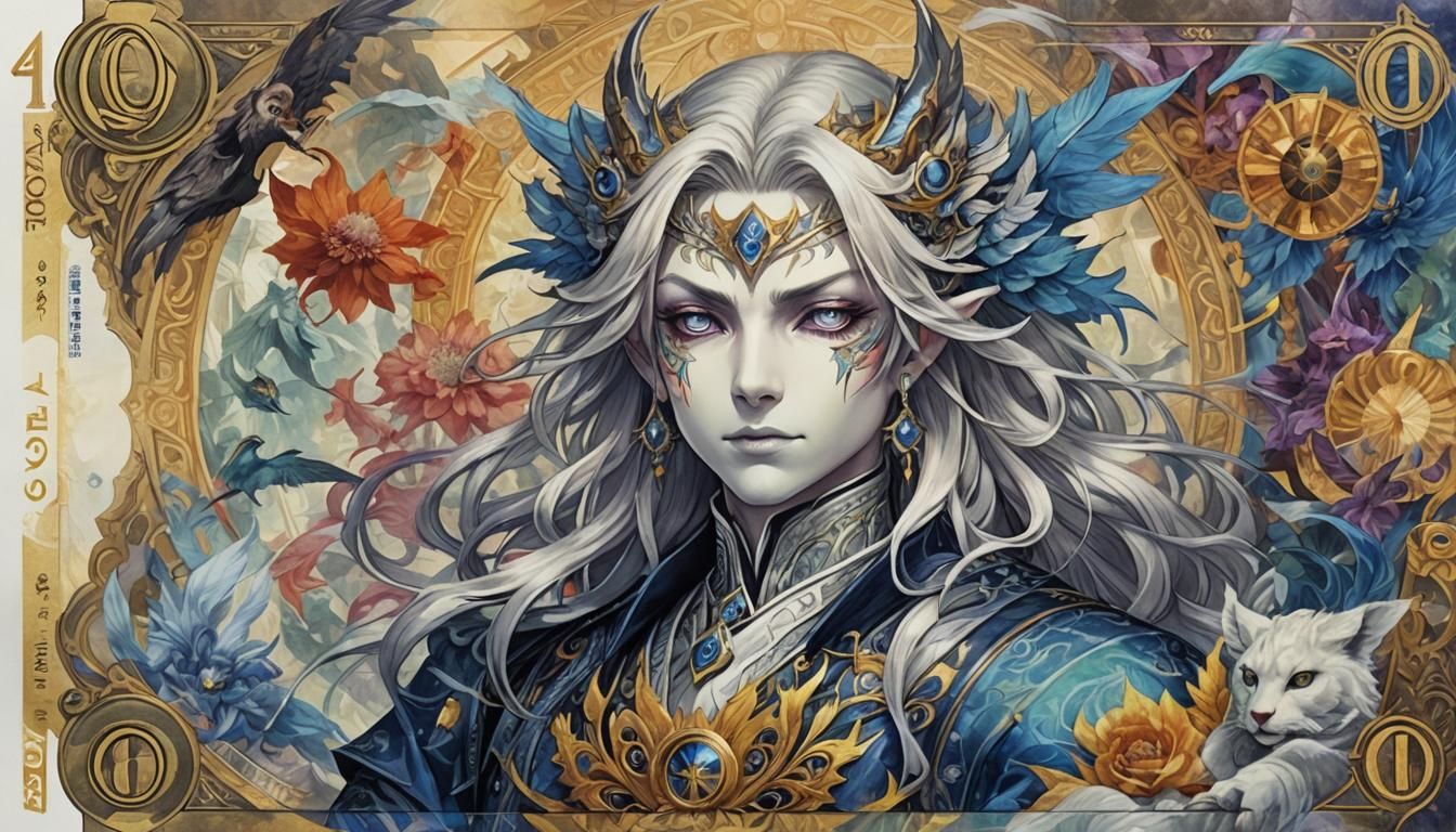 Colorful Aion Banknote Art Design