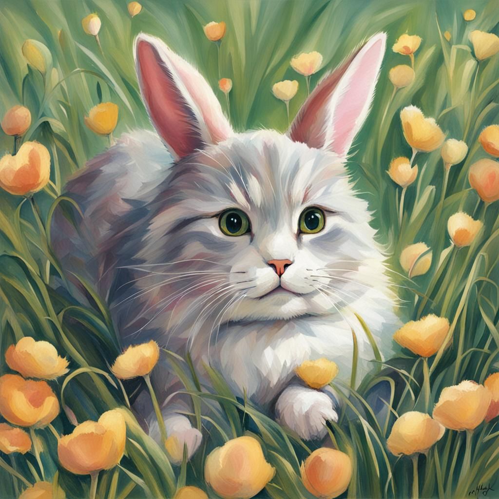 AI Generated Bunny Cat Image