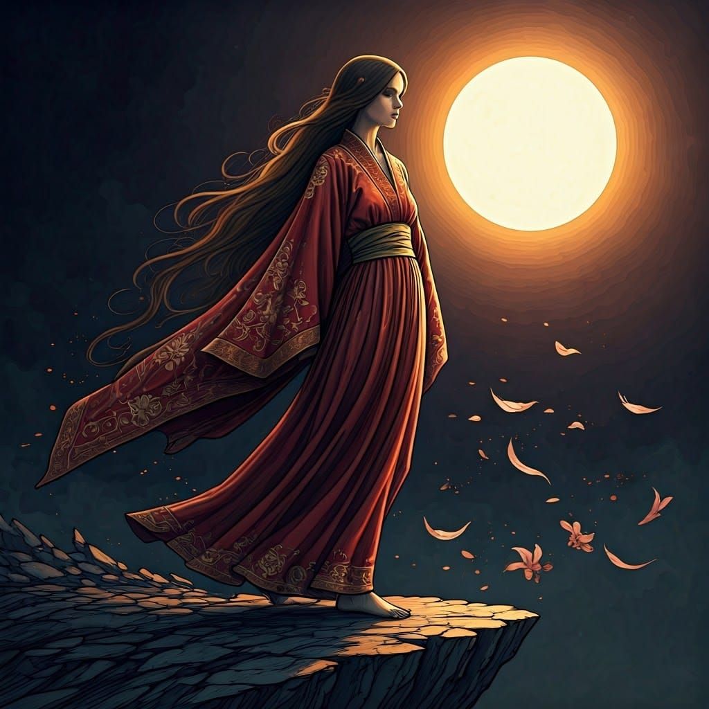 Ethereal Goddess of the Mystical Night