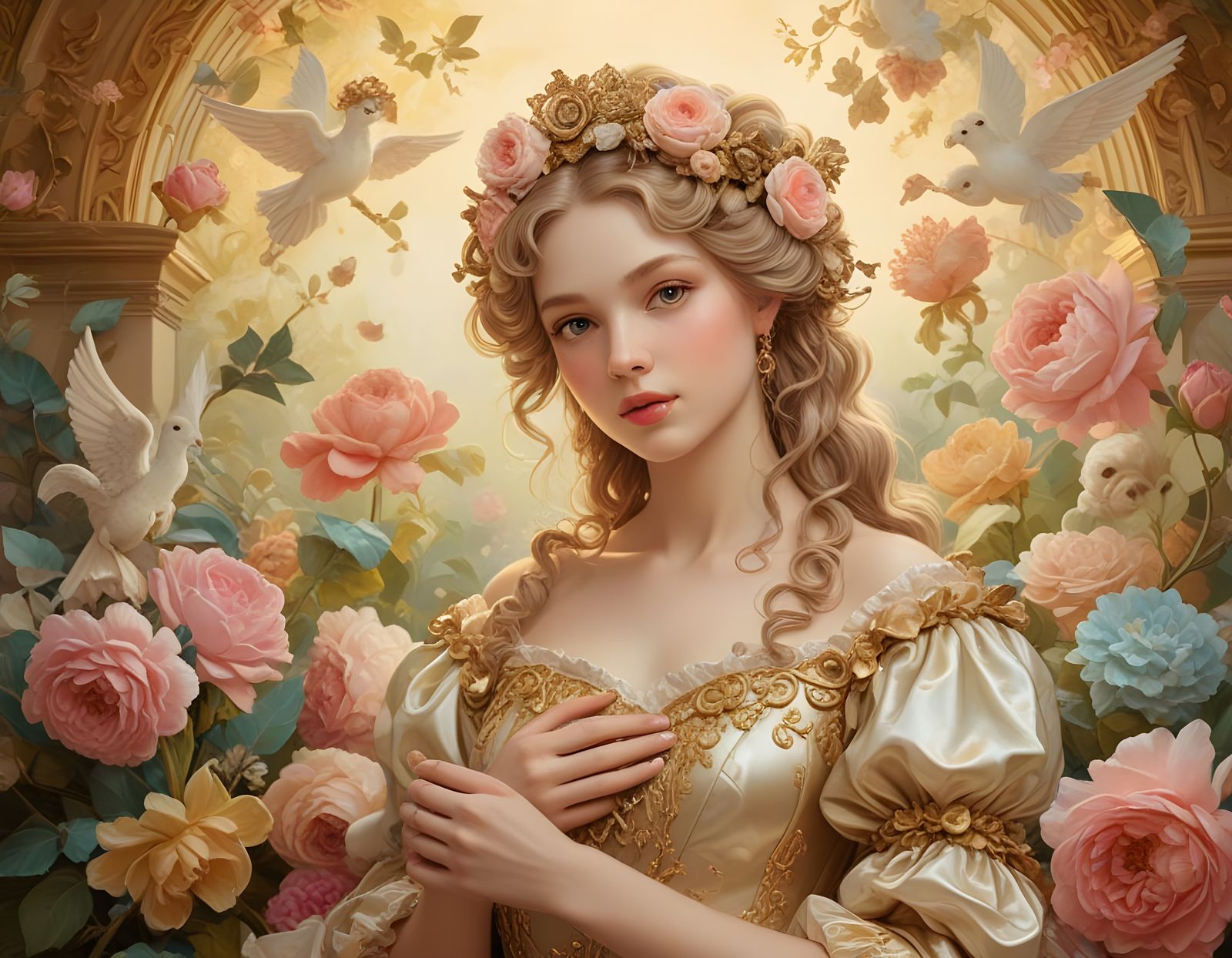 Venus, Goddess of Love, Giving Hearts