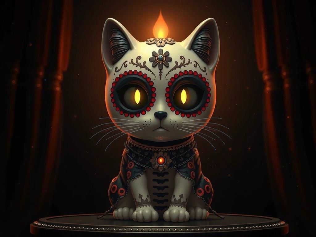 Steampunk Catrina Lamp for Dia de Muertos
