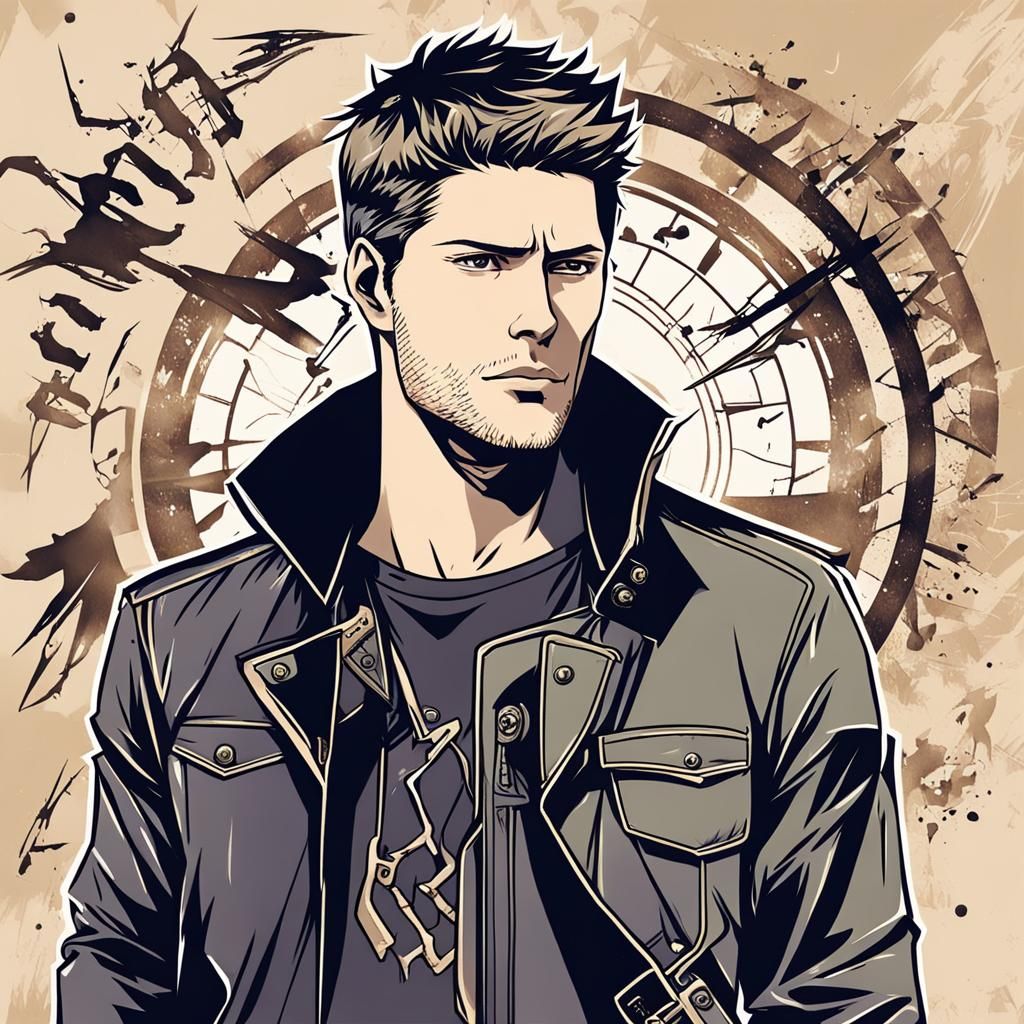 Dean Winchester: Anime Key Visual Portrait
