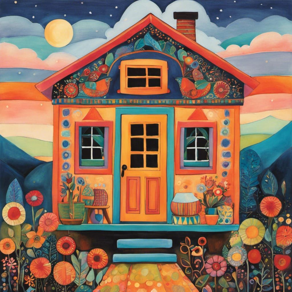 Bohemian Tiny House Inspired by Folk Art