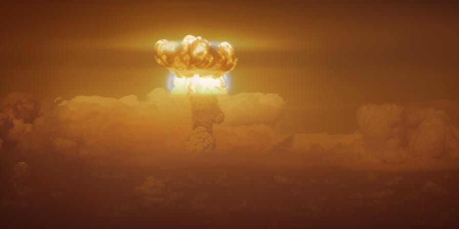 Nuclear Fireball Over New York: Photographic Rendering