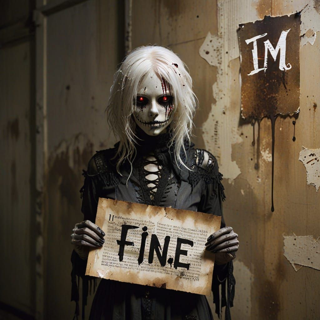 Ethereal Figure in Despair