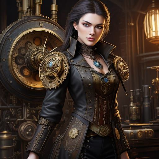 Steampunk Supermodel by Intricate Engine