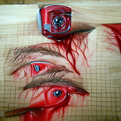 Macro Photograph of a Single Blood Drop