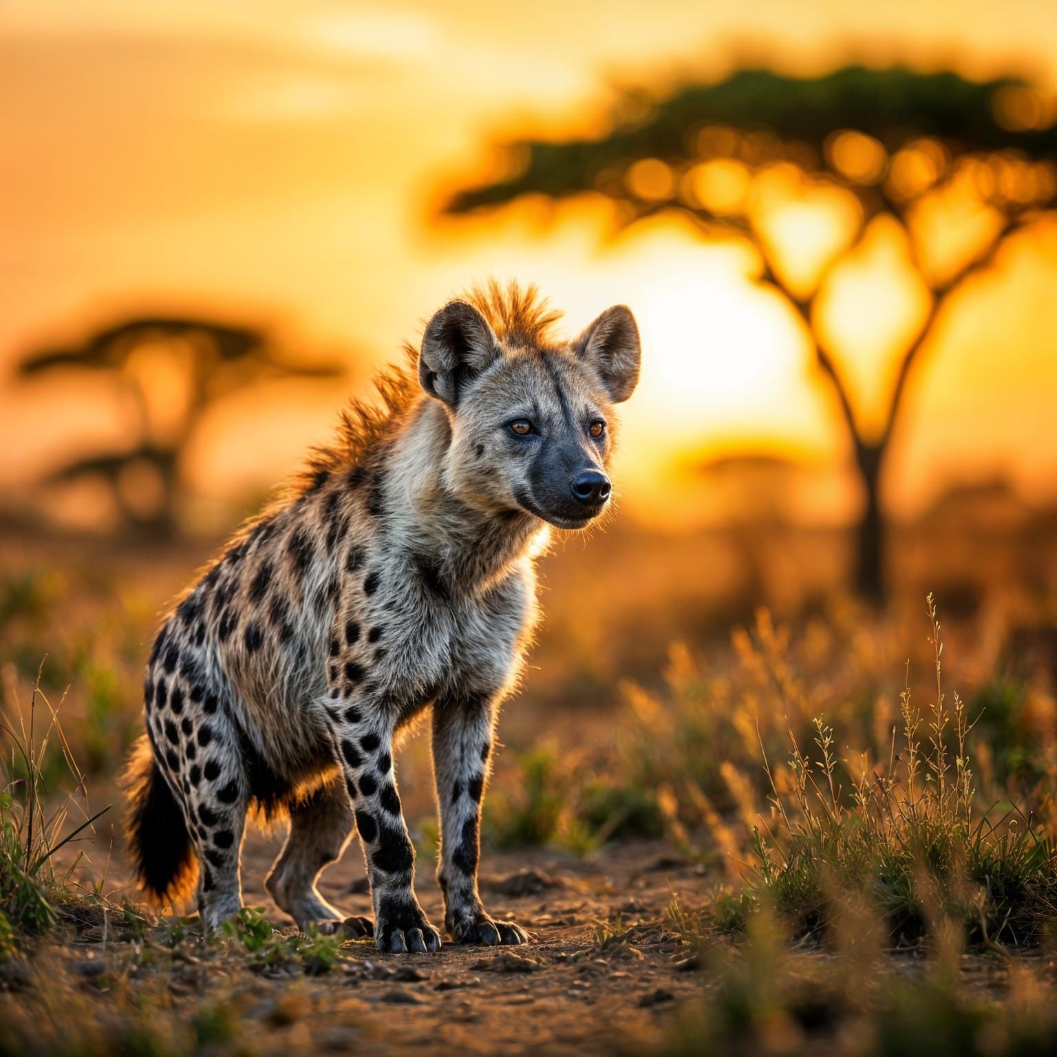 African Hyena Portrait