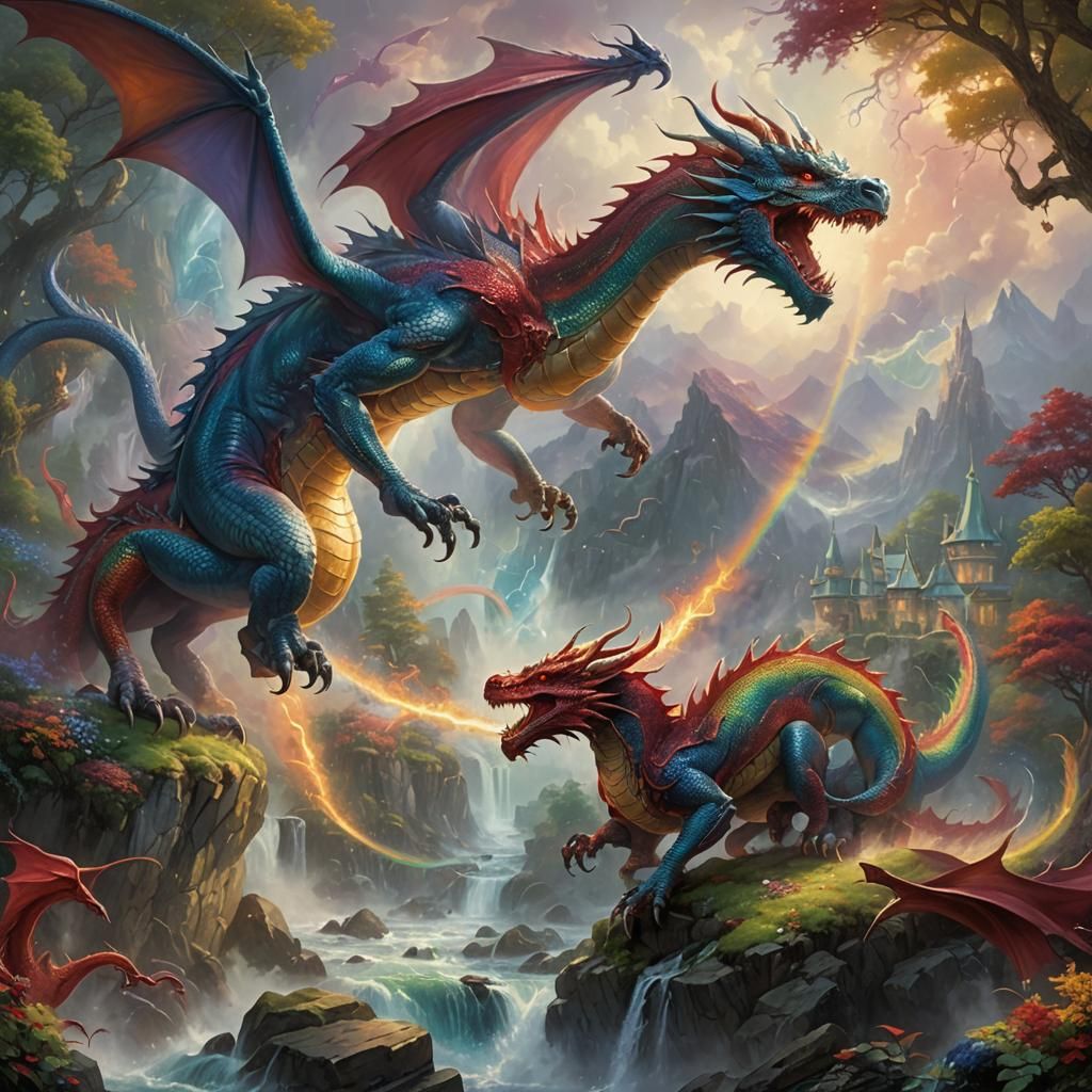 Rainbow Dragons ready for Battle