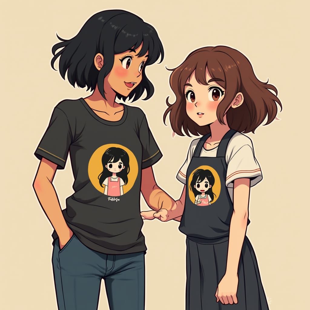 Young Girl with Glasses and Her Sisters in a Heartwarming Fa...