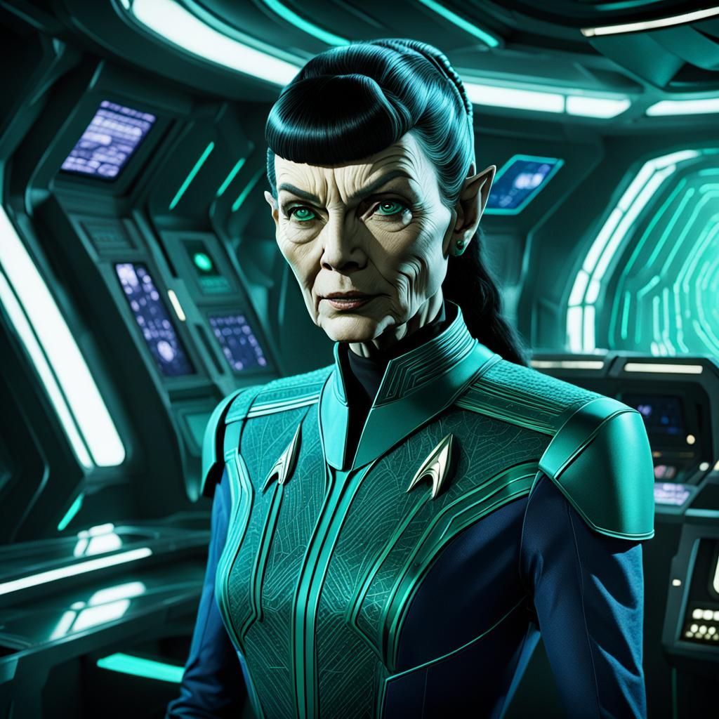 Romulan Infiltrator on Starfleet Bridge Concept Art