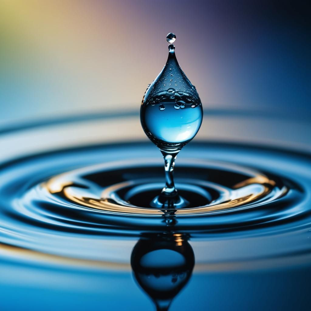 Amazing Water Droplet Splash in Hyperdetailed Macrophotograp...