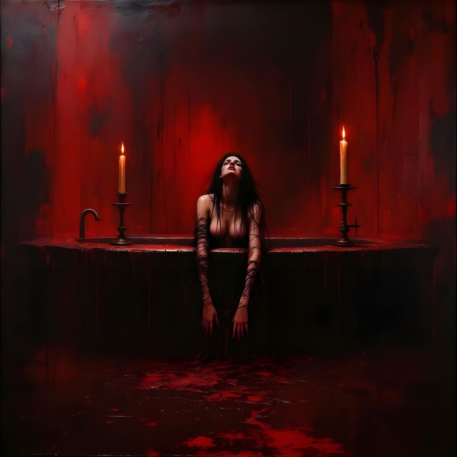 Dark Castle Bathhouse: A Surrealist Vision