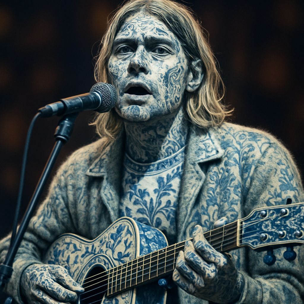 Kurt Cobain Ceramic Skin Live Performance