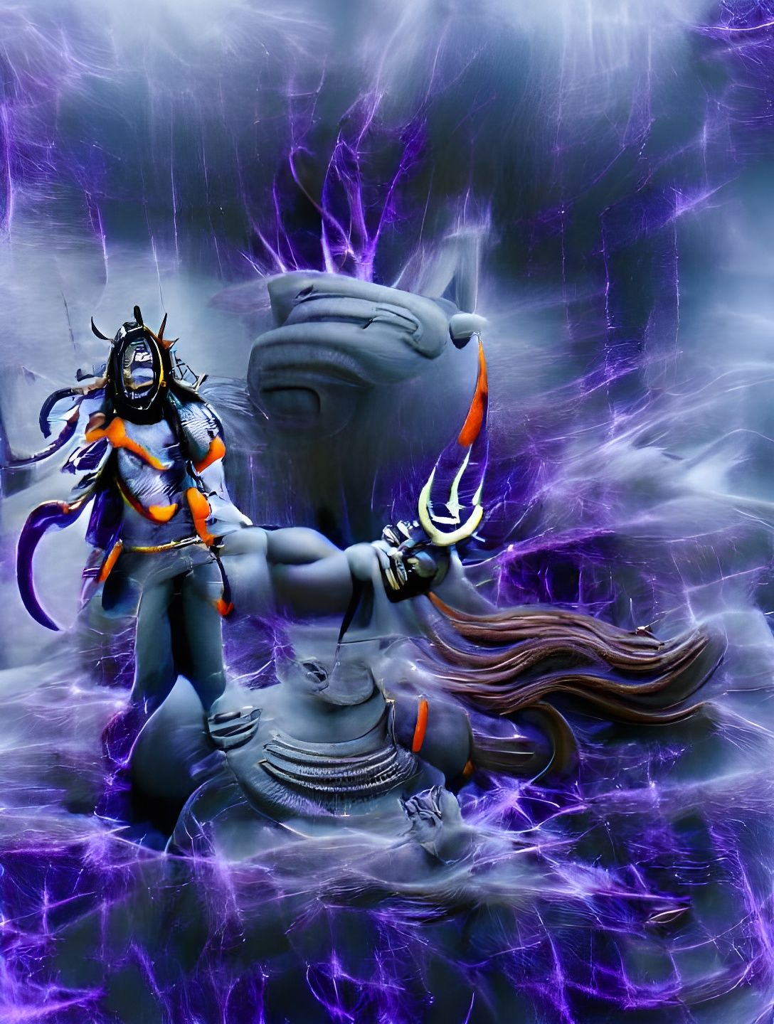 Shiva: God of Destruction in Digital Art