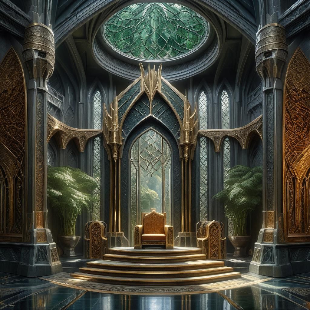 Lothlorien Deco Throne