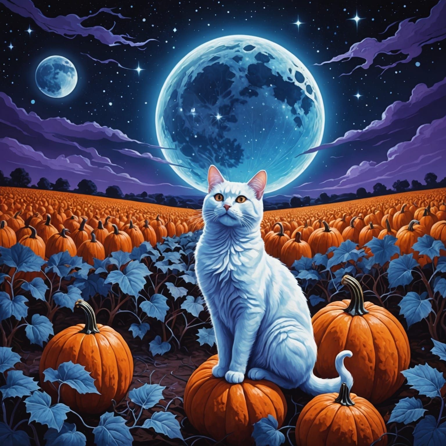 Pumpkin cat