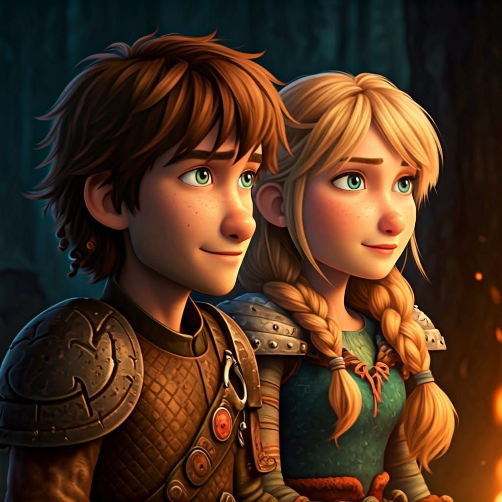 Fantasy Warriors Gather 'Round a Flickering Campfire