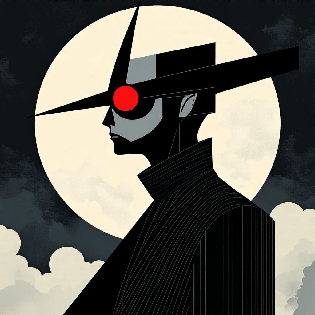 Grimdark Composition in Bauhaus Style