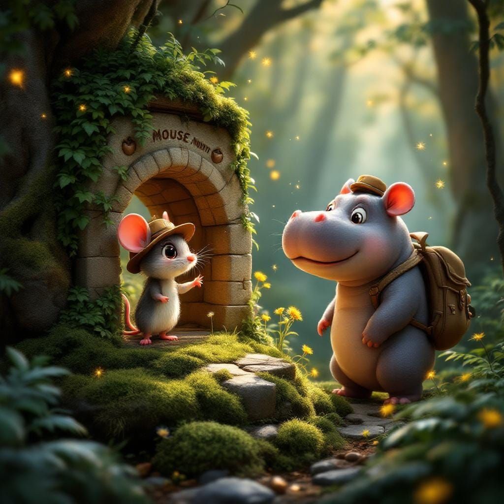 Adorable Mouse Explorer Finds Mouse Monument