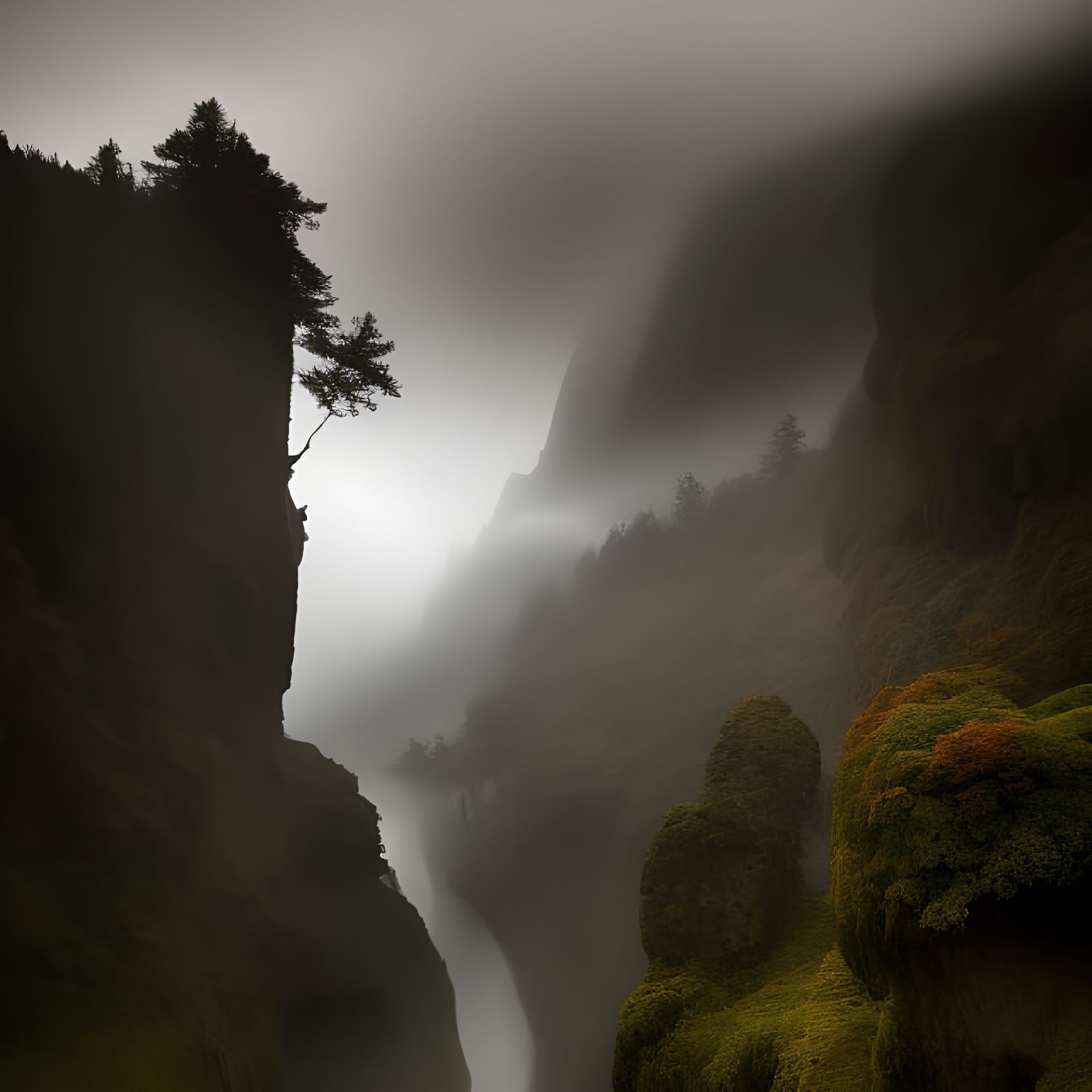 Ethereal Forest at Night: Hyperrealistic Dreamscape